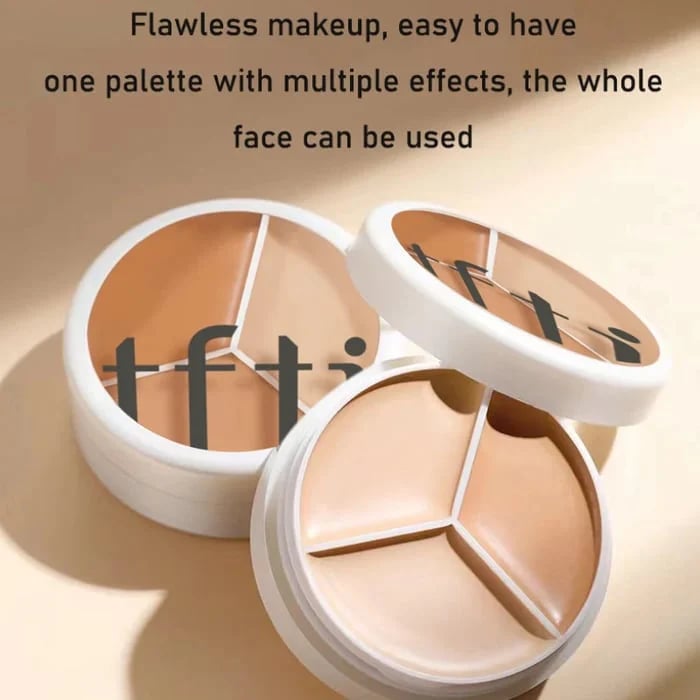3-In-1 Contouring And Brighten Concealer Palette